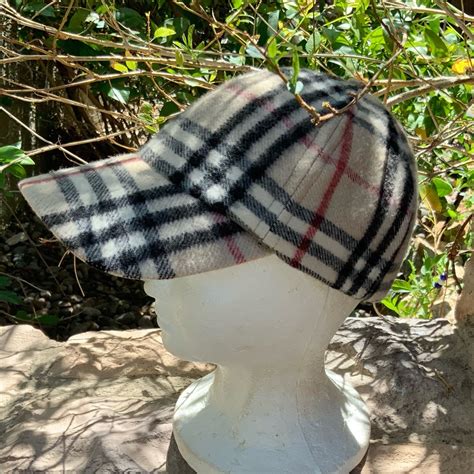 vintage burberry cashmere baseball cap|Burberry hats for women.